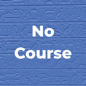 A blue background with the words no course written in white.